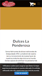 Mobile Screenshot of dulces-laponderosa.com